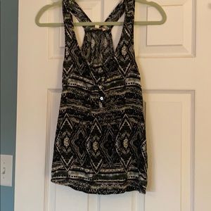 Aztec print tank
